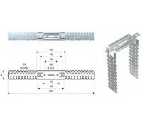 Подвес прямой 60x27, 0,9мм (100)